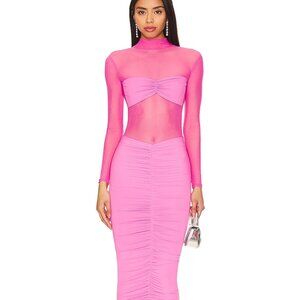 NEW  SER.O.YA Levina Dress in Malibu Pink Size Small